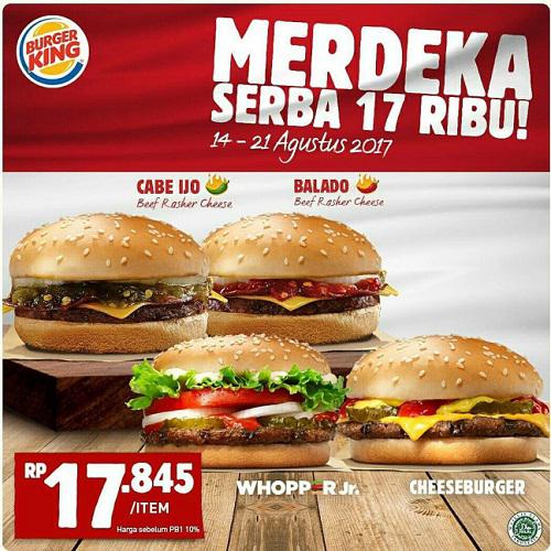 Promo dari Burger King / Copyright Burger King/khikomunitas.com