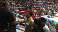 Prabowo Subianto di final pencak silat Asian Games (Liputan6.com/M Radityo)