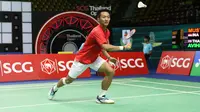 Tunggal putra Indonesia Ihsan Maulana Mustofa langsung tersingkir di babak pertama Thailand Terbuka Grand Prix Gold 2016 di Bangkok, Selasa (4/10/2016). (Humas PP PBSI)