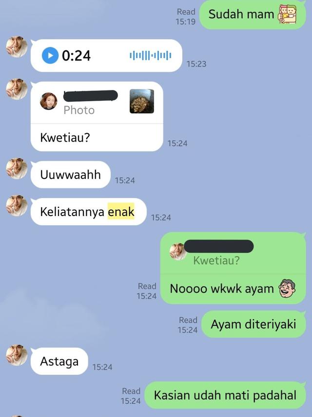 6 Potret Chat Reaksi Pacar saat Pamer Masakan Ini Responnya Bikin Gemas