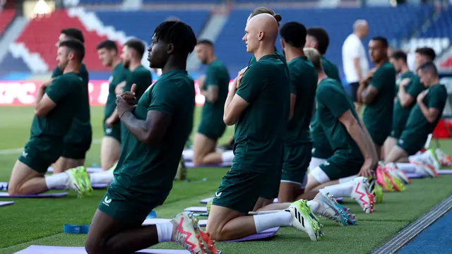 Latihan Irlandia Jelang vs Prancis di Kualifikasi Euro 2024