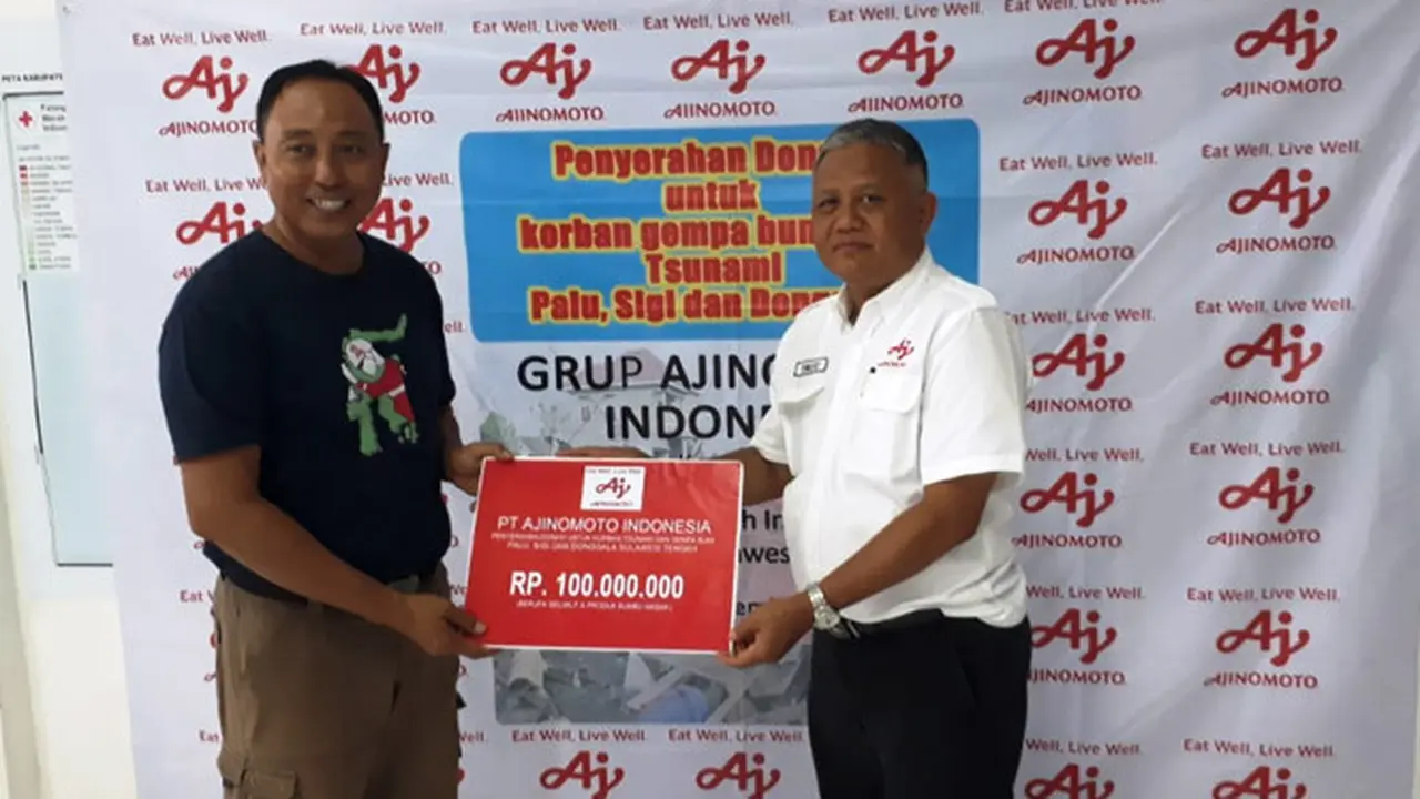 Ajinomoto Peduli Palu, Sigi, dan Donggala