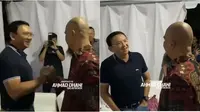 Momen pertemuan Ahmad Dhani dan Ahok di balik panggung konser Dewa 19. (Sumber: YouTube/@AHMADDHANIDALAMBERITA)