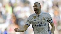 Striker Real Madrid asal Prancis, Karim Benzema. (AFP/Javier Soriano)