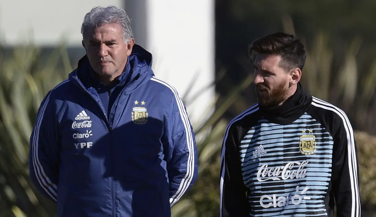 FOTO: Lionel Messi Mulai Latihan bersama Timnas Argentina