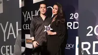 Olla Ramlan dan suaminya, Aufar Hutapea di ajang penghargaan Yahoo Celebrity Awards 2014. (sumber: instagram.com/ollaramlanaufar)