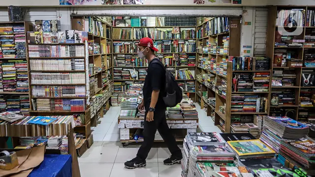 FOTO: Terimbas Pandemi, Angka Penjualan Buku di Tahun Ajaran Baru Menurun