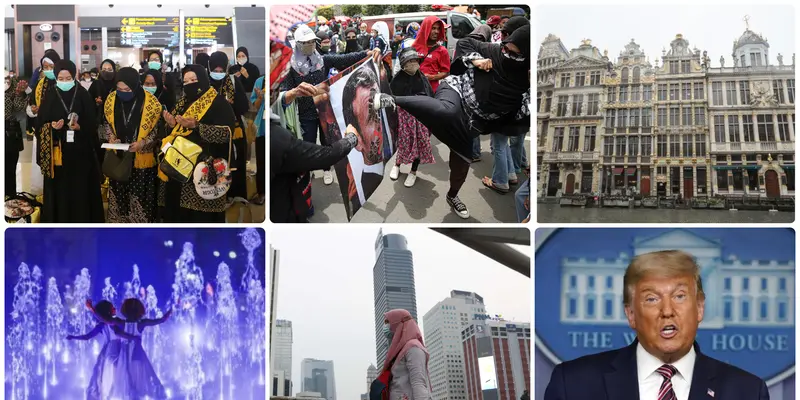 FOTO: Rangkuman Peristiwa Menarik Sepekan, Keberangkatan Jemaah Umrah Indonesia hingga Protes Hasil Pilpres AS