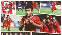 SEA Games 2023 - Kolase Foto Timnas U-22 vs Kamboja (Bola.com/Decika Fatmawaty)