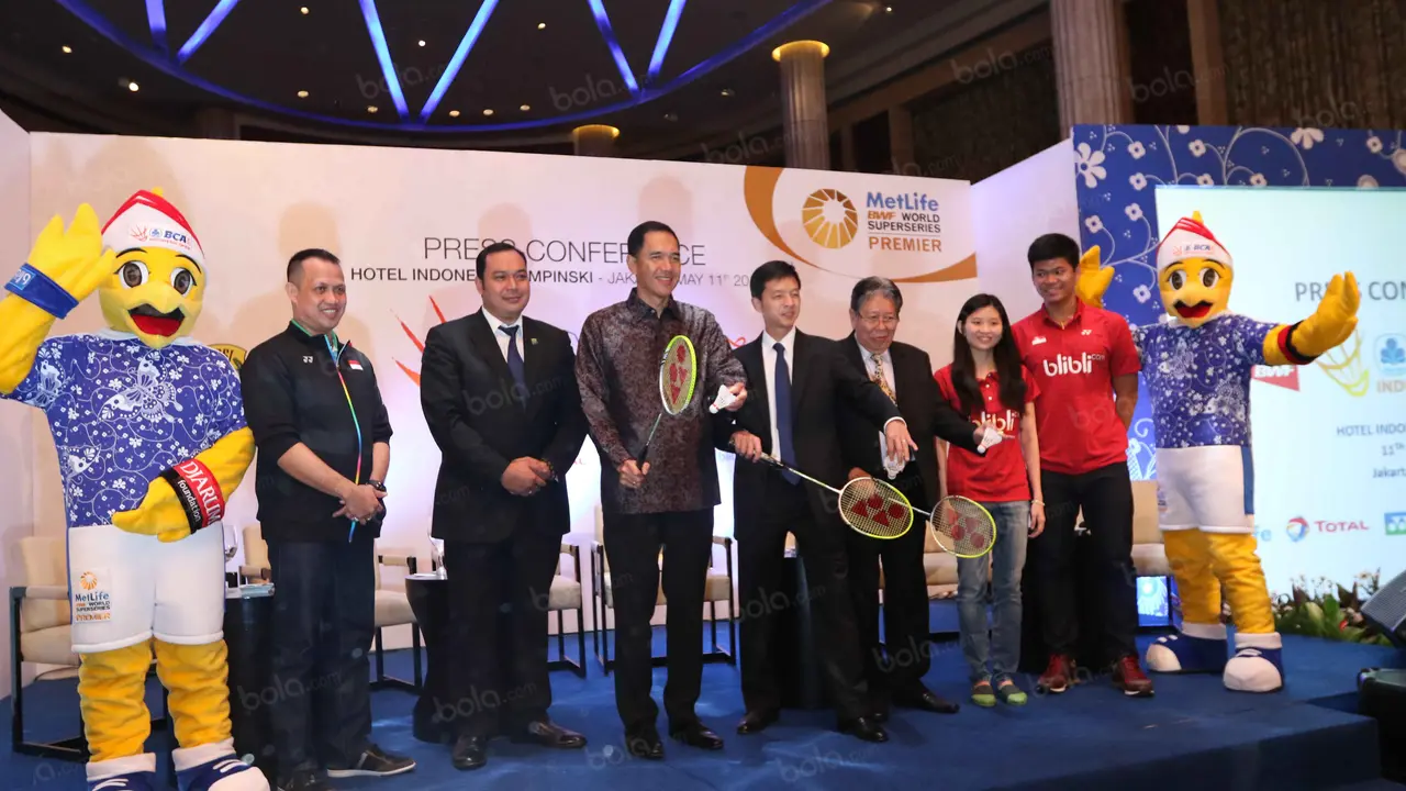 Jumpa pers BCA Indonesia Open Super Series Premier 2016.