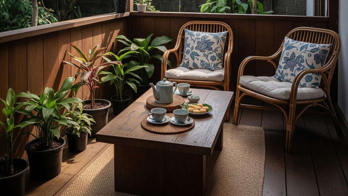 7 Model Teras Dekat Halaman Belakang Rumah, Cocok untuk Santai Sore