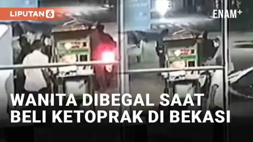 VIDEO: Viral Wanita Dibegal Komplotan Pemuda Saat Beli Ketoprak di Bekasi