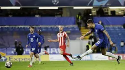 Seorang Emerson Palmieri hanya butuh waktu 39 detik sejak masuk lapangan untuk bisa mencatatkan nama nya di papan skor. (AP Photo/Matt Dunham)