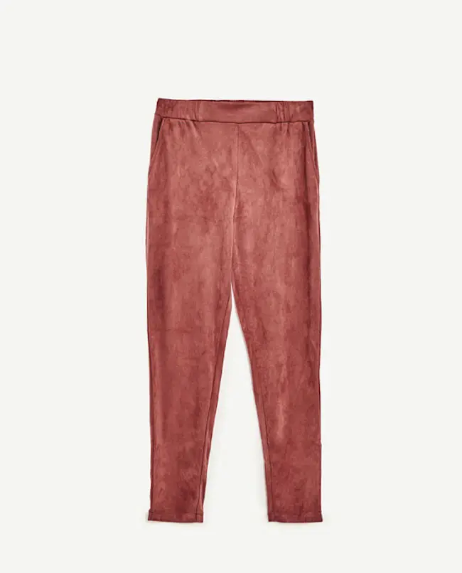 Faux suede jogger trousers Rp. 199900 (zara.com)