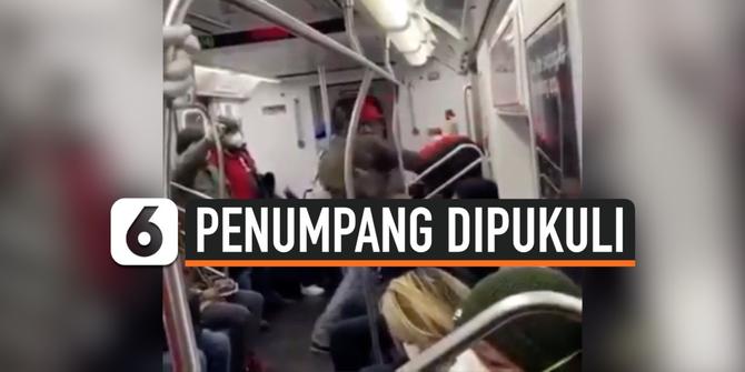 VIDEO: Takut Kena Corona, Pria Pukuli Penumpang yang Batuk di Kereta