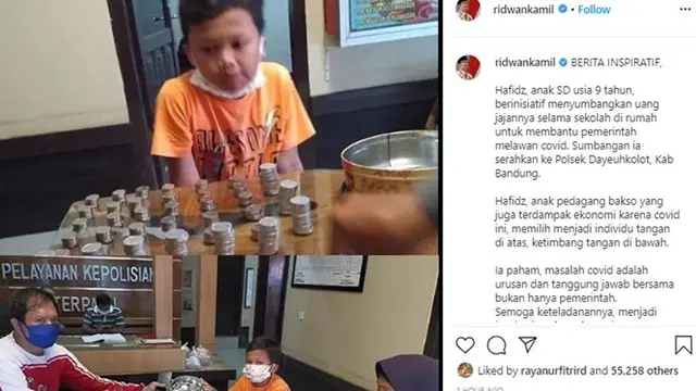 Viral Bocah Sumbang Uang Koin Tabungan untuk Beli APD, Bikin Terenyuh