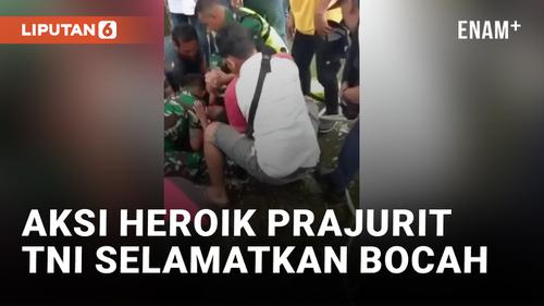 VIDEO: 3 Prajurit Evakuasi Anak yang Tercebur di Sumur Candi Borobudur