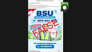 Cek Fakta: Tidak Benar Link Pendaftaran BSU Periode September 2026 Via Telegram