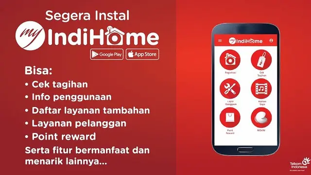 IndiHome Fiber menghadirkan aplikasi My IndiHome yang memberikan banyak manfaat kepada pelanggan.