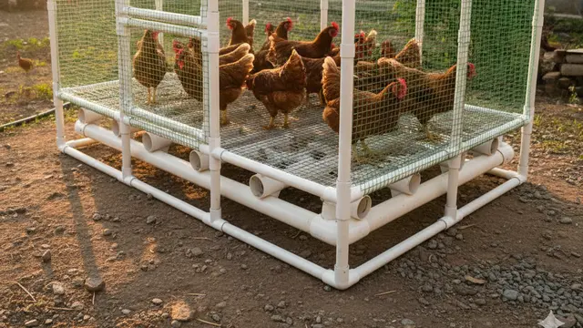 Model Kandang Ayam yang Paling Mudah Dibersihkan. AI