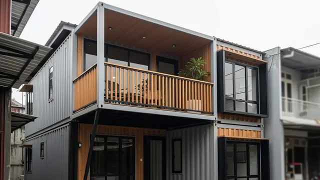 Model Rumah Kontainer Solusi Hunian Sempit dan Trendy