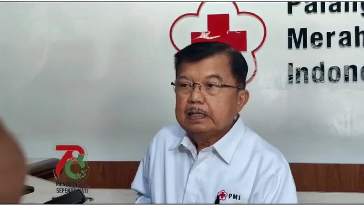 Ketua Umum Palang Merah Indonesia (PMI) Jusuf Kalla (JK)