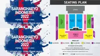 Seating plan Saranghaeyo Indonesia 2022. (Dok: Twitter @mecimapro)