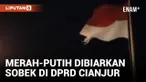Bendera Merah Putih di Gedung DPRD Cianjur Dibiarkan Berkibar Meski Robek