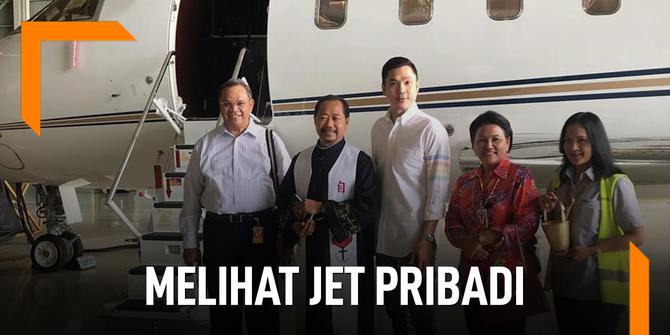VIDEO: Melihat Jet Pribadi Suami Sandra Dewi