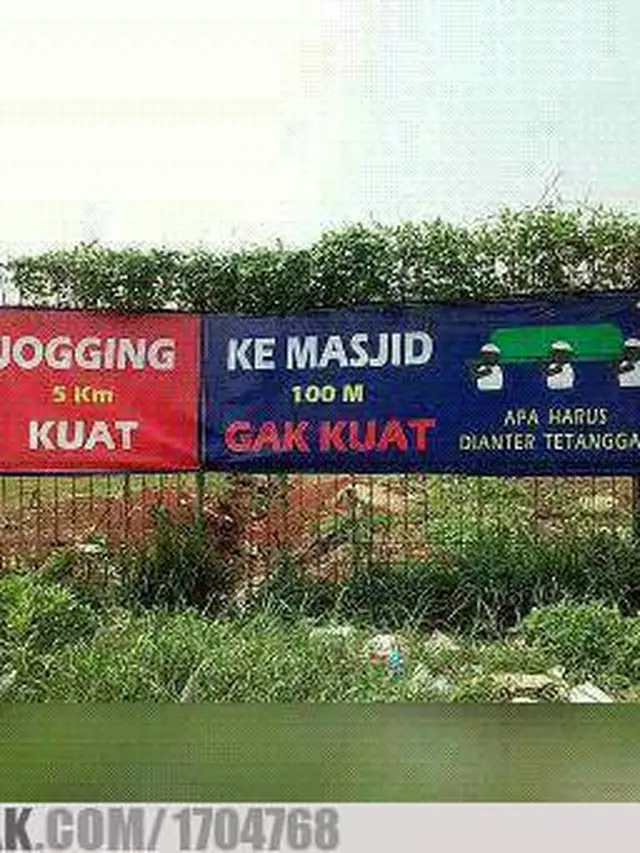 5 Potret Spanduk Nyeleneh Sindir Tetangga Ini Kocak
