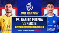 Jadwal big match BRI Liga 1: Barito Putera vs Persib pada matchweek ke 15 di Vidio. (sum. doc. vidio.com)