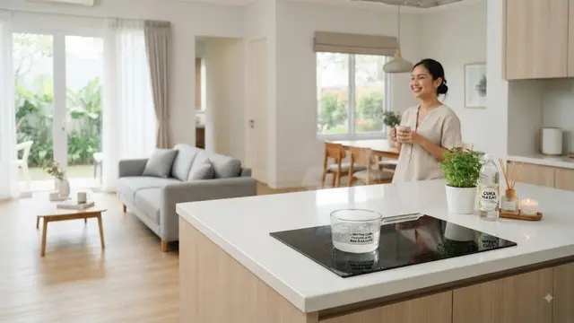 Redam Sisa Aroma Masakan dengan Bantuan Cuka (AI Generated)