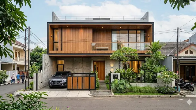 Model Fasad Rumah yang Langsung Mencuri Perhatian dari Jalan