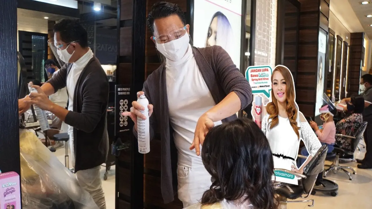 Kolaborasi Protokol Kesehatan Salon dan Antivirus Hadapi New Normal