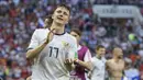 Tampil menarik di Piala Dunia 2018,  Aleksandr Golovin masuk dalam daftar incaran Chelsea, namun The Blues harus bersaing dengan Athletico Madrid. (AFP/Juan Mabromata)