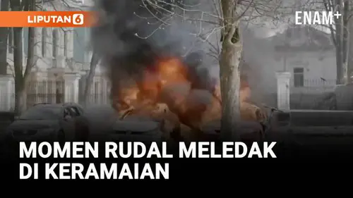 VIDEO: Serangan Rudal Rusia di Sumy, 21 Tewas Saat Perayaan Minggu Palma