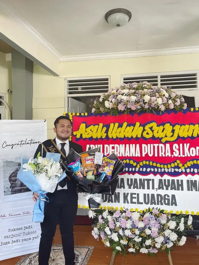6 Potret Kesha Ratuliu Rayakan Kelulusan Suami, Baby Bump Jadi Sorotan