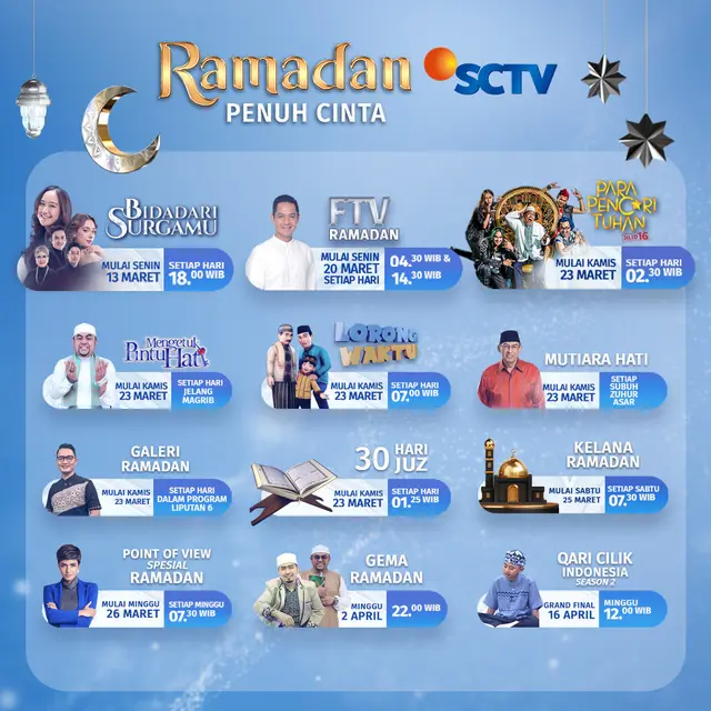 10 Program Pilihan Ramadan Penuh Cinta SCTV Siap Menghibur Pemirsa, Ada ...