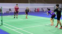 Para pebulutangkis Indonesia berlatih di Bangkok, Kamis (7/1/2021), jelang perhelatan Thailand Terbuka 2021, 12-17 Januari. (PBSI)
