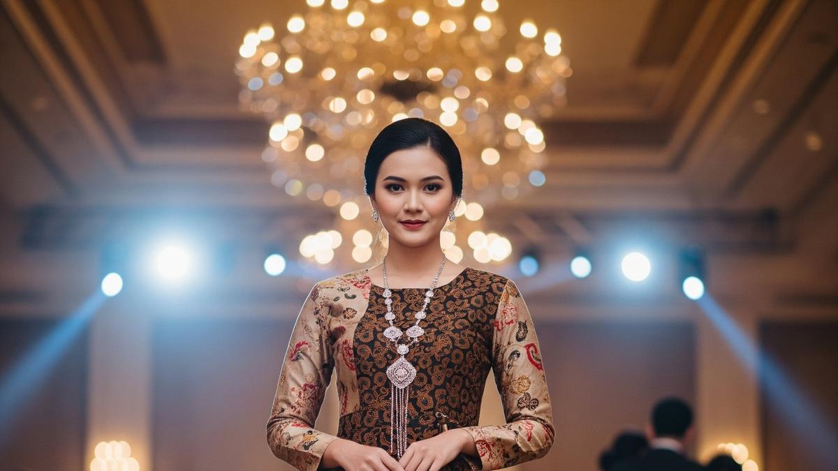 15 Dress Batik Kombinasi Brokat Panjang Terbaru 2025, Elegan untuk Acara Formal
