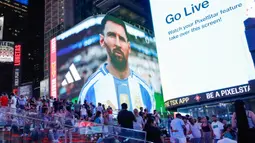 Berlaga di MetLife Stadium, East Rutherford, New Jersey, pada Rabu (10/7/2024) pagi WIB, Argentina tampil impresif dan meyakinkan. (Kena Betancur/AFP)