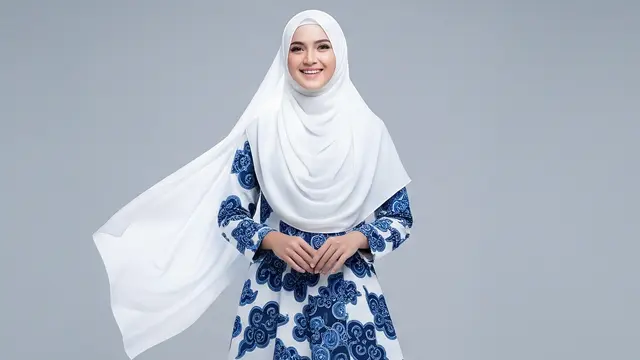 Model Baju Batik Elegan dan Mewah untuk Gamis/Ilustrasi AI