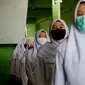 Simulasi belajar di sekolah di SMK Komputama Majenang, pada masa pandemi Covid-19. (Foto: Liputan6.com/Muhamad Ridlo)