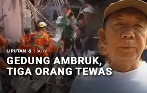 Gedung Ambruk, Tiga Orang Tewas Tertimpa Bangunan