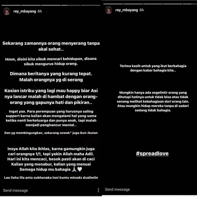 Istrinya Disebut Tak Cantik, Ini 6 Pembelaan Rey Mbayang saat Dinda Hauw Dibully
