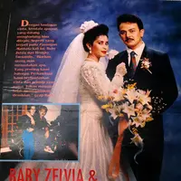 Seringnya bertemu dilokasi syuting, membuat benih-benih cinta mulai tumbuh. Ini juga terjadi pada pasangan selebriti Hengky Tarnando dan Baby Zelvia. (Repro dok. Pribadi/Andy Masela/Bintang.com)