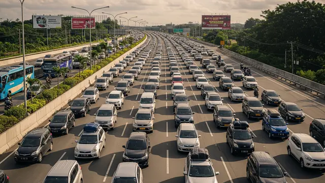 Arus Mudik di Jalan Tol