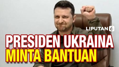 VIDEO: Presiden Ukraina Minta Bantuan kepada Amerika