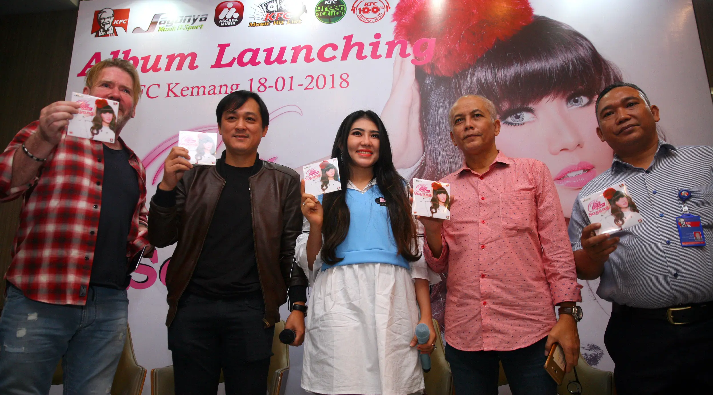 Launching album Via Vallen (Nurwahyunan/Bintang.com)