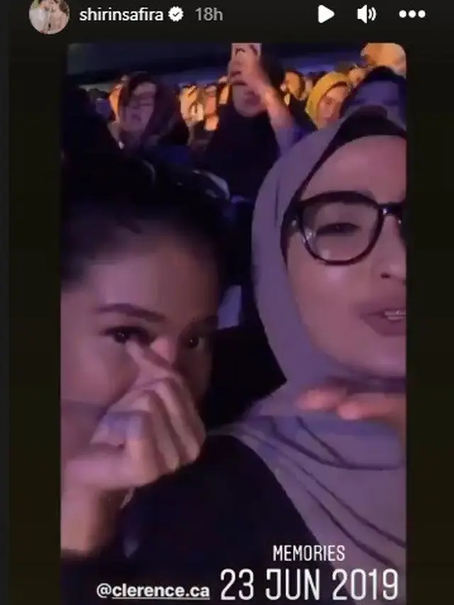 Shirin Safira mengenang momen bersama almarhumah Clerence Chyntia Audry Radhanta (Foto: Instagram clerence.ca dan shirinsafira)